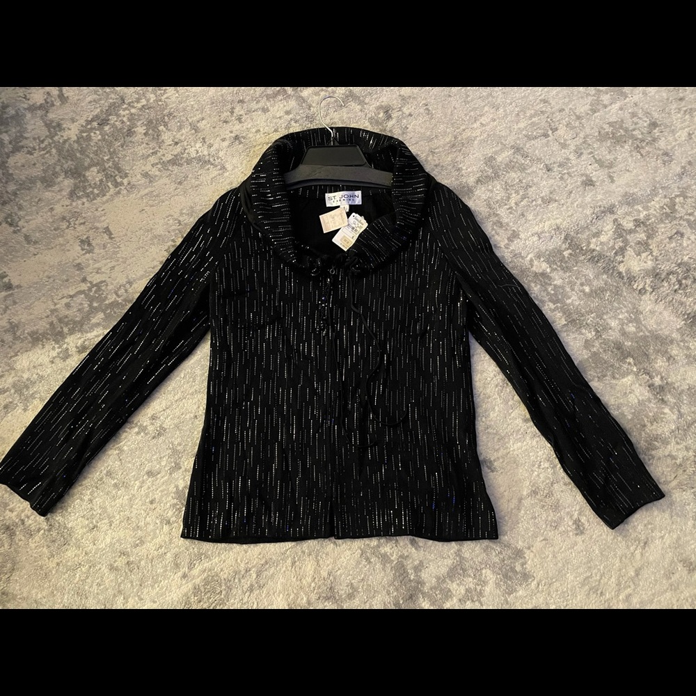 St. John Glitter Evening Blouse